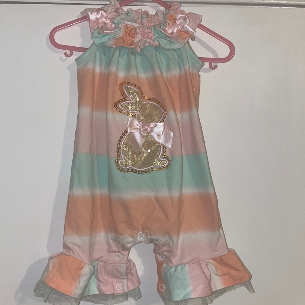 🐰Sequin Bunny Romper